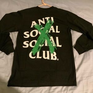 Anti social social club cancelled long-sleeve tee